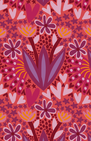 Floral Estrelas Corações