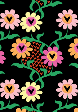 Flores Corações