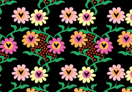 Flores Corações