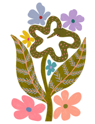 Cobra e Flores