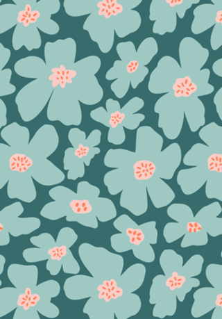 Retro - Flor Verde