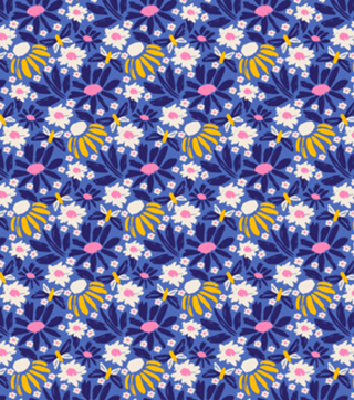 Jardim Floral - azul