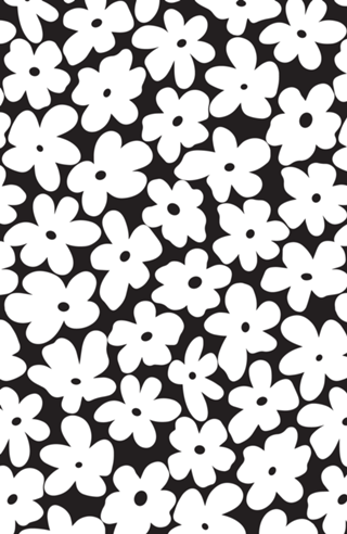 Flores Preto e Branco - anos 70