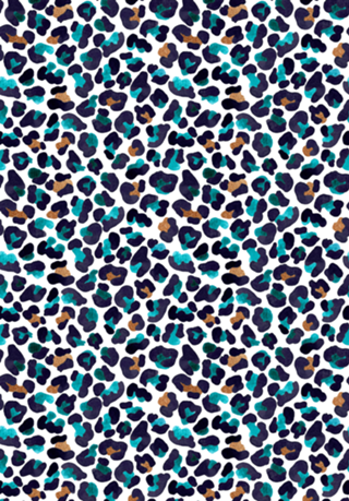 Animal Print | Aquarela com Glitter