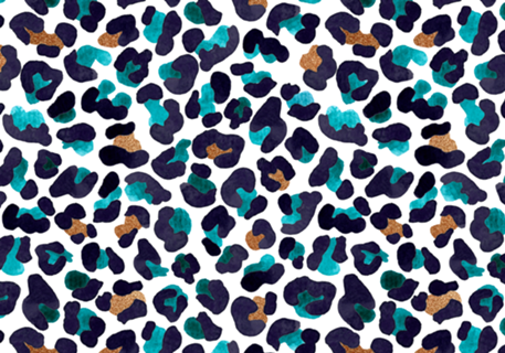 Animal Print | Aquarela com Glitter
