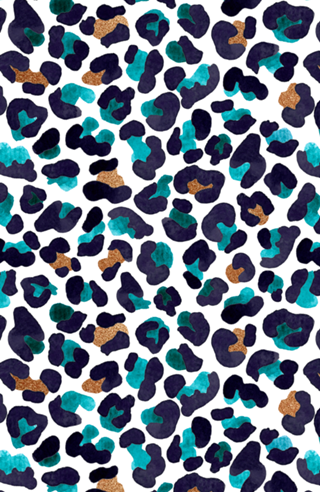 Animal Print | Aquarela com Glitter