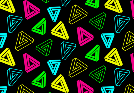 Penrose | Triângulo Impossível Neon