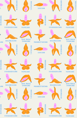 Banan-asanas | Bananas divertidas fazendo Ioga