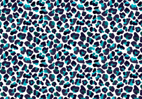 Animal Print Azul Esverdeado Brilhoso