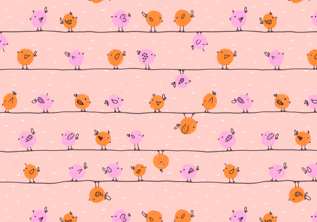 Doodle de Passarinhos fofos