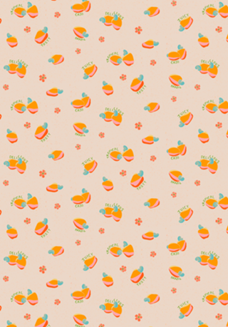 Caju Tropical | Laranja Rosa e Bege