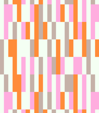 Barras Geométricas | Rosa e Laranja