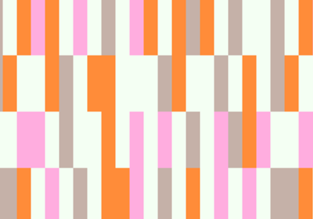Barras Geométricas | Rosa e Laranja