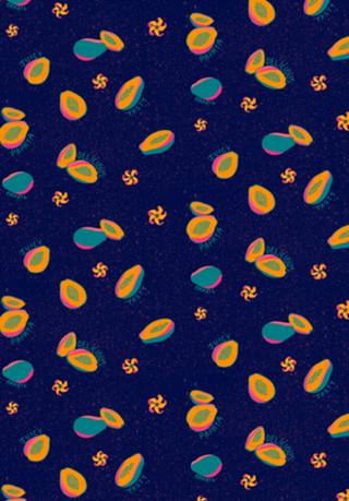 Papaya | Flor de Mamão | Neon