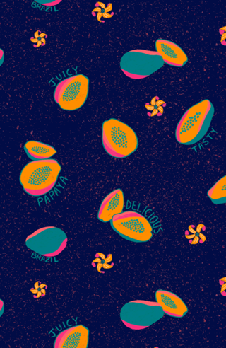 Papaya | Flor de Mamão | Neon
