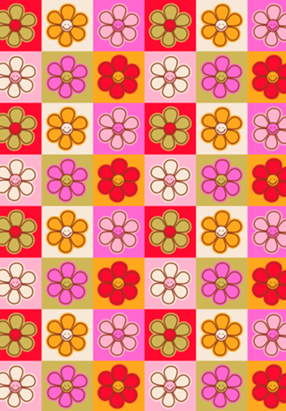 Margaridinhas Retro | Florzinhas Sorrindo