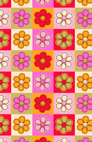 Margaridinhas Retro | Florzinhas Sorrindo