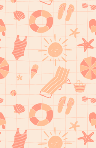 Na praia | Peach Fuzz | Pantone 2024