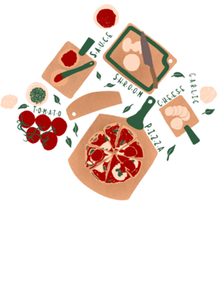Pizza Party | Verde e Vermelho
