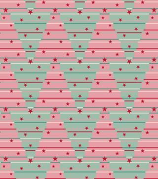 Árvores de Natal - Verde e Rosa