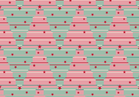 Árvores de Natal - Verde e Rosa