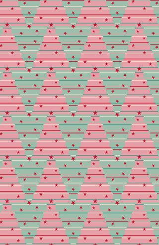 Árvores de Natal - Verde e Rosa