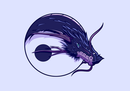 Dragão Negro Yin Yang