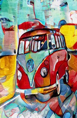 Graffiti Van on Vacation - Street art
