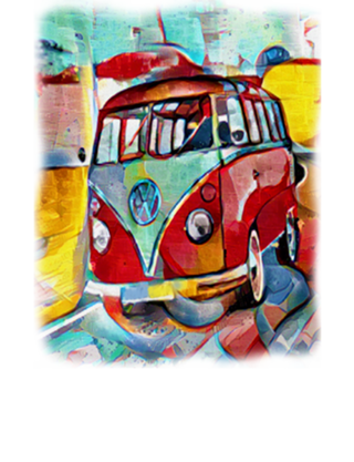 Graffiti Van on Vacation - Street art