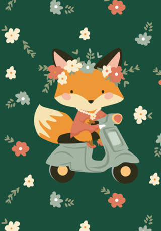 Raposinha na motoca