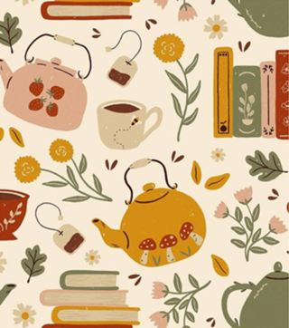 Flores, Livros e Chá
