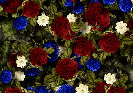 Padrão Floral de Rosas