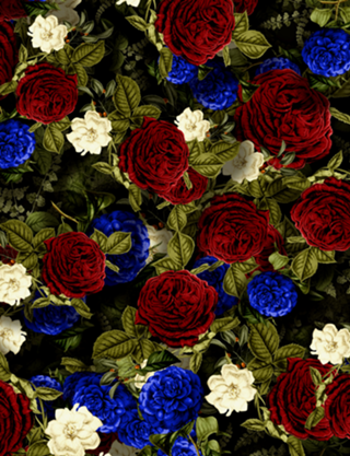 Padrão Floral de Rosas