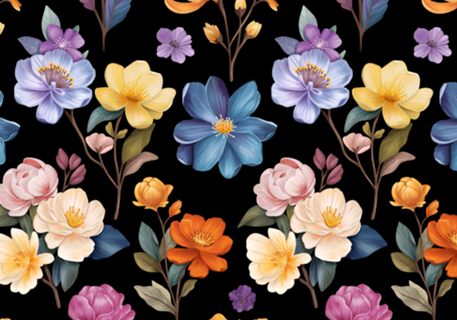 Dark Floral Elegance