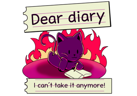 Dear diary cat