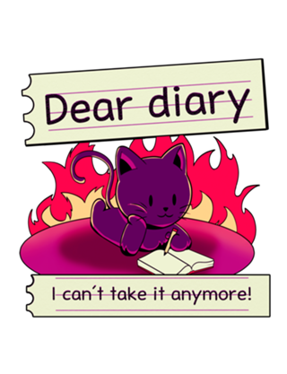 Dear diary cat