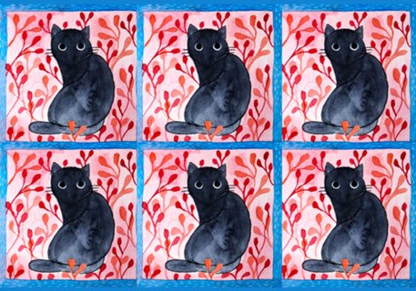 Cat Tile 01