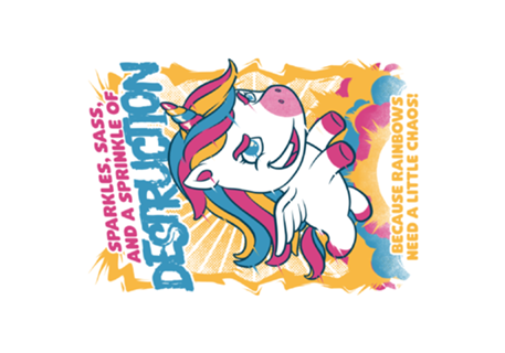 Unicorn Rainbows Destruction - Cute Funny Gift