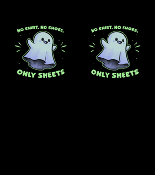 Cute Ghost Pun - Halloween Sheet Children's Gift
