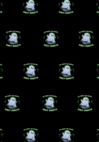 Cute Ghost Pun - Halloween Sheet Children's Gift