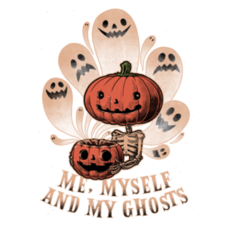 Pumpkin Ghosts Halloween Cute