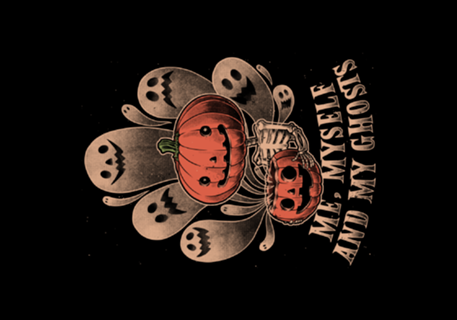 Pumpkin Ghosts Halloween Cute