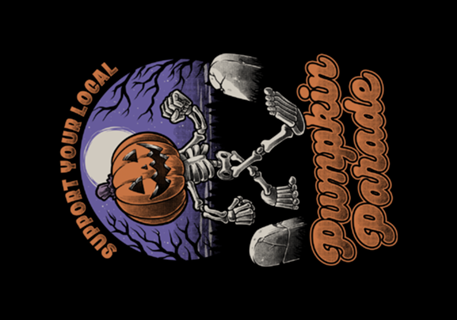 Halloween Pumpkin Parade - Cute Skeleton Gift