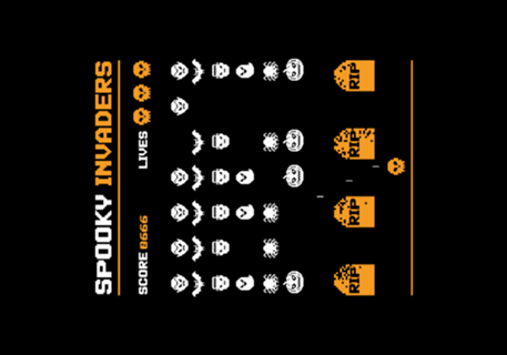 Spooky Invaders Retro Game