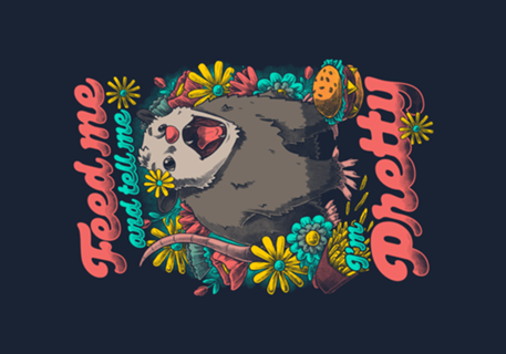 Pretty Hungry Possum - Fastfood Cute Gift