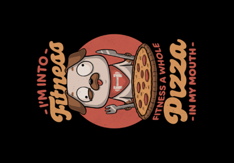 Pizza Fitness Dog - Cute Pet Food Exercise