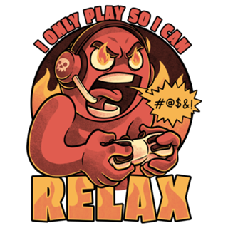 Video Game Relax Player - Fun Fire Nerd Gift