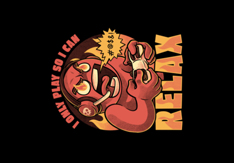 Video Game Relax Player - Fun Fire Nerd Gift