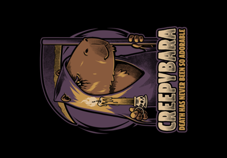 Creepy Death Capybara - Dark Fun Pet