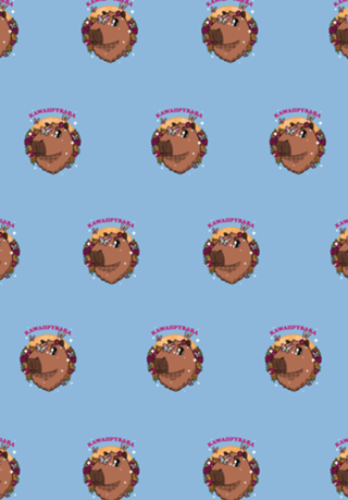 Cute Kawaii Capybara - Flower Pet Gift